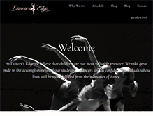 Tablet Screenshot of dancersedgeinc.com